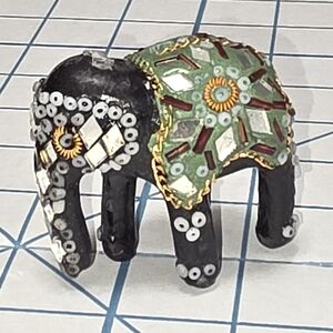 Decorative Mosaic Elephant Figurine